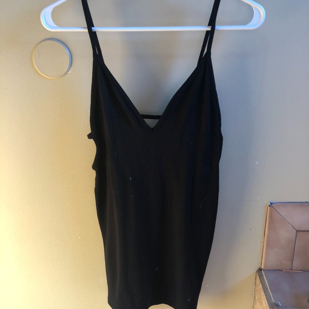 Black Mini Backless Dress American Apparel